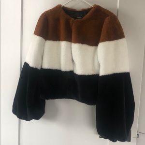 Faux fur jacket